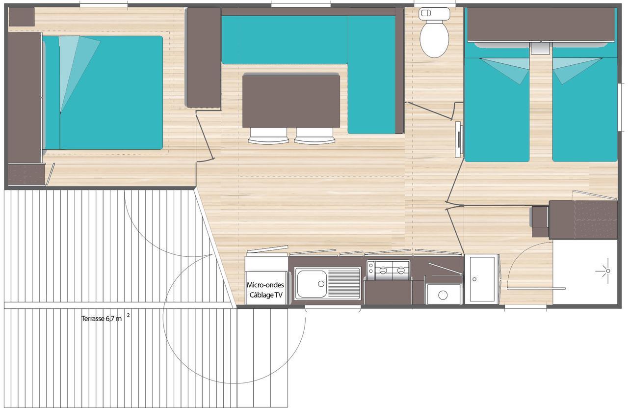Var Mobil Home, Les Prairies De La Mer Гримо Екстер'єр фото